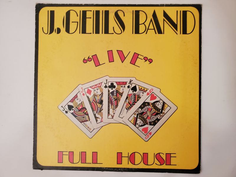 J. Geils Band Live Full House vinyl record